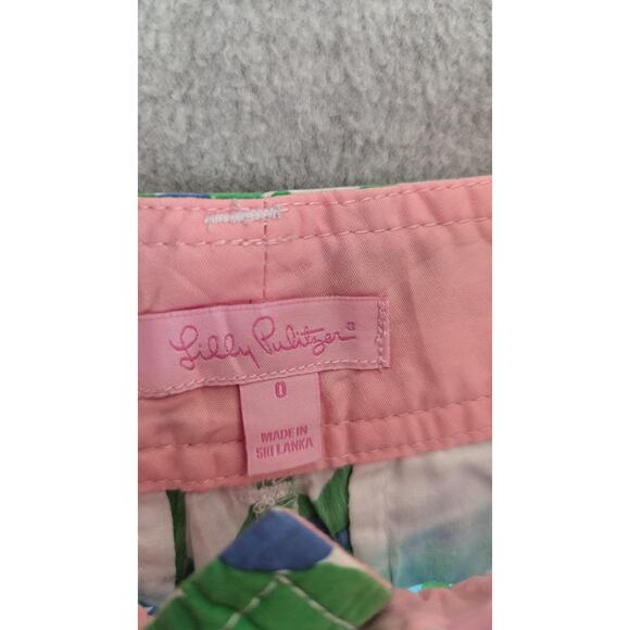 LILLY PULITZER Women Shorts Size 0‎ Callahan Grape Print Preppy Resort Cruise - Picture 4 of 10